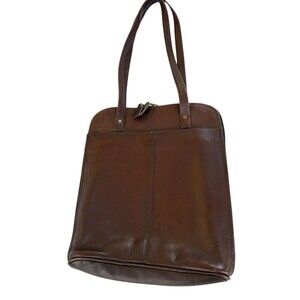 Frye Zip Top Shoulder Bag Tote Genuine Leather - Made in COLUMBIA